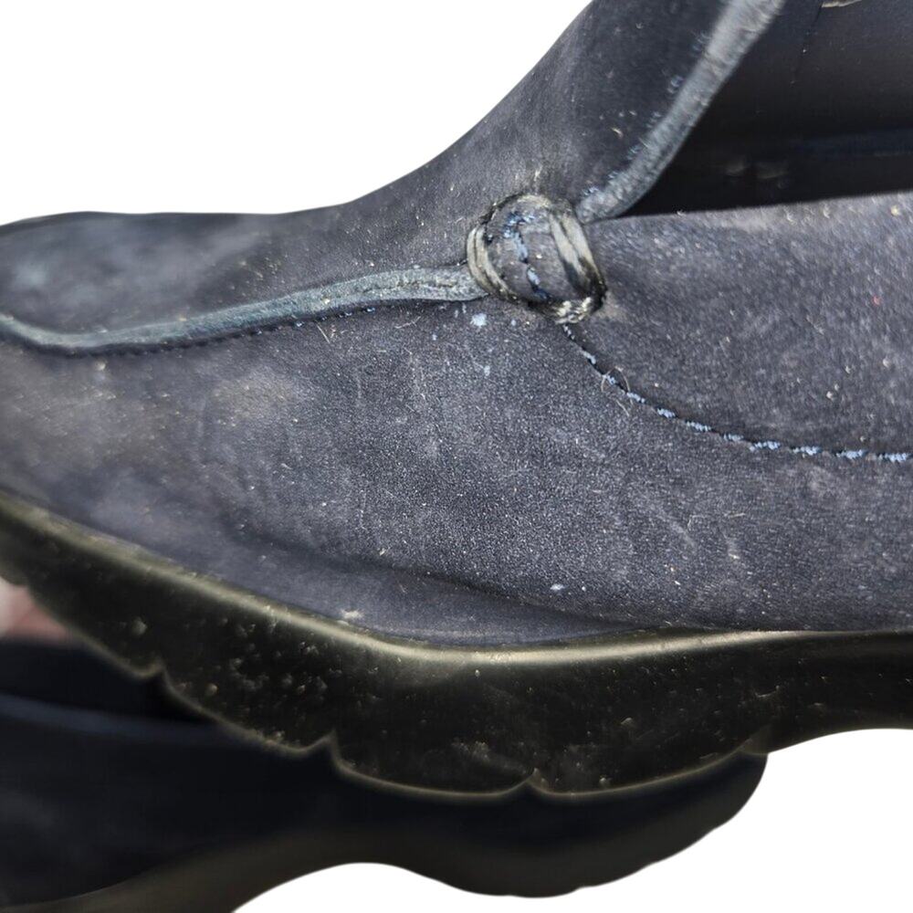 Aerosoles Size 9 Navy Suede Comfort Loafers w/ Cushioned Insoles - Picture 6 of 7